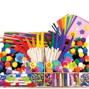 Custom DIY Ultimate Craft Box for Kids Rich Accessory Combinations-Art &amp; Craft Activities Set Including Creative Paste Toys