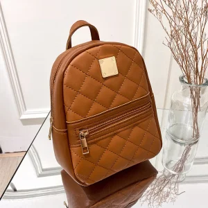 Mochila portátil de cuero PU