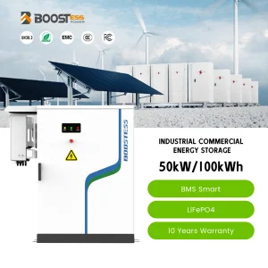 50kw 100kw All In One Ess Industrial &amp; Commercial Energy Storage System Bms Ems 100kwh 50kw Lifepo4 Battery Solar Power System