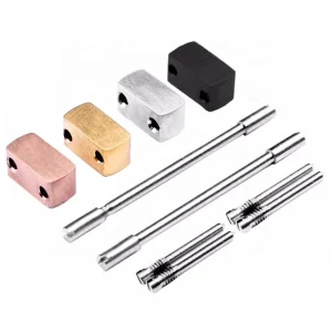 Rose Gold Black Watch Screw Lug