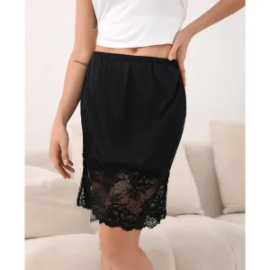 Custom Women's Half Slip Underwear Dress Silky Satin
