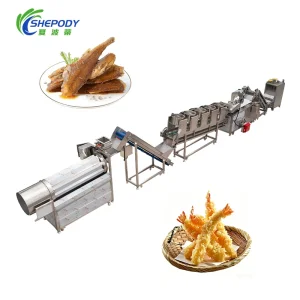 Tempura Shrimp Making Fish Shrimp Fryer Machine Automatic Battering System
