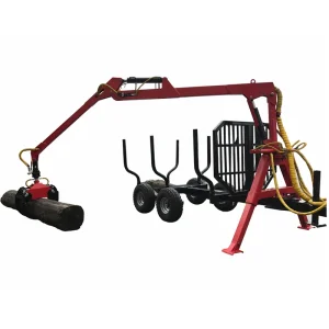 ATV Loader Forestry Trailer Grapple Log Loader Compact Tractor Trailer