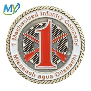 Custom Design Souvenir Gift Promotion Hard Soft Enamel Metal Badge Challenge Coin