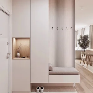 Modern Stainless Steel Living Room Entryway Cabinet-Large Capacity Storage Customizable Size &amp; Color Factory Direct