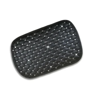 Customizable Leather Car Armrest Cushion with Embroidery Design