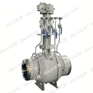 Fully Welded Trunnion Mounted Ball Valve extended stem