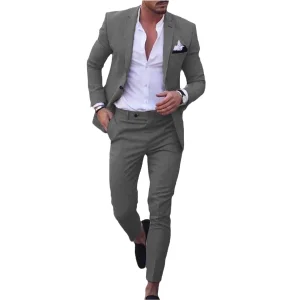 Custom Men 2-Piece Suit Summer Blazer