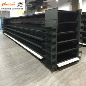 Hotter Shelving New Design Double Side Gondola Shelf Metal Supermarket Shelf