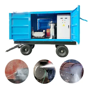 1500 Bar Industrial Heat Exchanger Pipe High Pressure Cleaning System