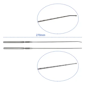Stainless Steel Nerve Root Probe Fine Head Cervical Lumbar Nerve Root Exfoliatorn Dual Channel Orthopedic Surgical Instrument