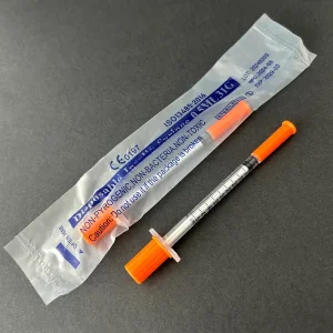 0.5ml 1ml U-40 Disposable Medical Injection Plastic Insulin Syringe