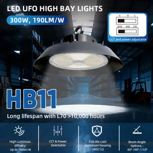 Industrial Commercial Lighting Hanging 240w Ip65 Smd Round ufo Led High Bay Lights for Warehouse Workshop