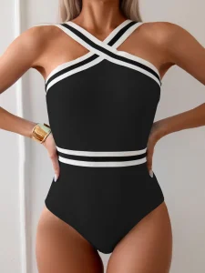 Pleated Sexy Swimsuit Three Piece Beach Skirt Bikini Fashion Ladies Swimwear