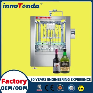 Auto Linear Gravity Liquid Filling Machine