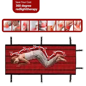 2520 LEDs Red Light Therapy Mat with Integrated Sleeping Bag Feature