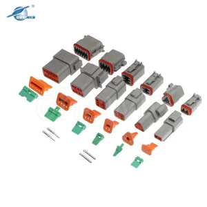 Conector Automotriz Deutsch de la Serie Dt de Alta Calidad a Prueba de Agua Dt04-2p 3p 4p 6p 8p 12p Dt06-2s 3s 4s 6s 8s 12s