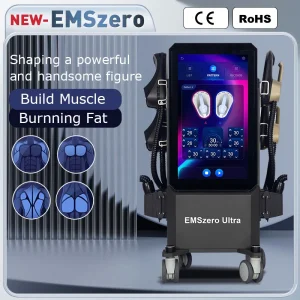 Tesla Body Sculpting Muscle Building Stimulator 4 Handles EMS Body Slimming Machine