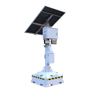 CE ISO Certified LED Portable Foldable Design Solar Lighting Tower With Stable Voltage Output For Parking Lots