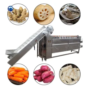 Vegetable Cassava Polishing Machine Potato Carrot Ginger Cleaning Washing Peeling Machine