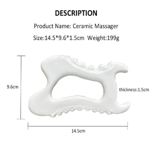 Effective Ceramic Guasha Board for Scalp Massage and Beauty Care