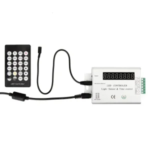 24 Key Intelligent Light-Sensitive Time Controller DC5 12 24V Single Color Automatic Time LED Dimmer