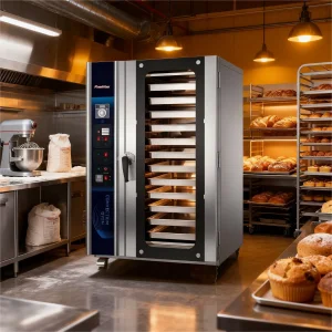 CE Certified 12 Pan Big Capacity Commercial Bakery Equipment Electric Convection Baking Toaster Bread Oven with Steaming Function (HEA-12)