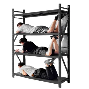 Light Duty Black Adjustable Metal Storage Rack Chiba Series