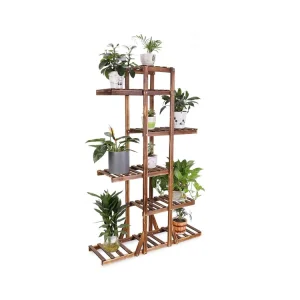 New Design Multi-Layer Wooden Plant Stand for Garden Decorative Flower Display Shelf for Plants Flowers
