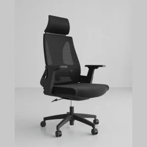 Office Chair Grey Mesh with Lumbar Support