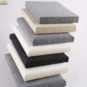 Decorative Fabric Acoustic Wrapped Sound Absorbing Wall Panels
