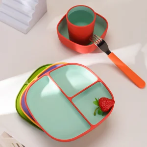 Silicone Plates Divided Design Set