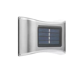 Luz de pared solar decorativa de acero inoxidable