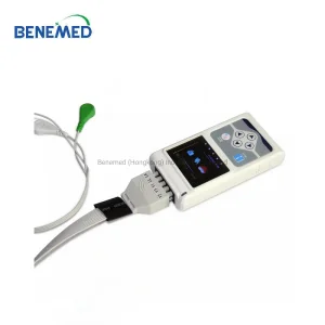 Monitor de ECG 24h 12-Leads Dispositivo de ECG Holter Grabador de ECG Holter