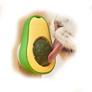 New Arrival Pet Toy Can Be Rotated Fun Self-Hey Catnip Play Cat Toy Avocado Shape Catnip Cat Toys