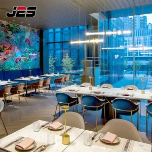 High Traffic Velvet Booth Seating Brass Leg Upholstered Chairs Marble Tables Restaurant Furniture