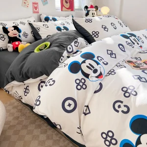 Kids 100% Cotton 1.8m 2m Queen King Cotton Printing Fabric for Bedding Set with Cartoon Characters