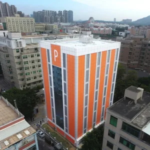 High Capacity Parking System Built on Circular Vertical Lift Parking with Contact Prevention