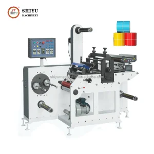 Automatic Sticker Label Rotary Die Cutting Slitting Machine Support Hot Stamping Lamination Punching With Turret Rewinding China