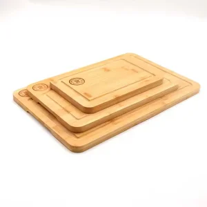 Cutting Board for Kitchen Large Organic Bamboo Chopping Block with Juice Groove