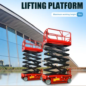 4m 6m 10m 12m 16m Mobile Self Propelled Aerial Work Platform Electric Scissor Lift Electric Scaffolding