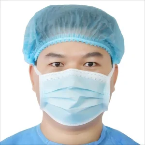 En14683 Tipo Iir Descartável Cirúrgico 3ply Máscara Facial com Tiras