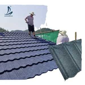 Factory Galvanized Corrugated Stone Coated Metal Roof Tile Solar Roofing Sheet System Looking for Distributors