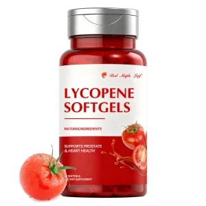 Softgels de licopeno, suplemento antioxidante natural para a saúde da próstata e do coração, sem OGM