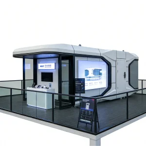 Modern Customizable Eco-Friendly Fire Resistant Steel Structure Farmhouse Container Capsule Hotel Glamping Pod Fast Build
