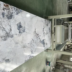 Easy to Clean UV Marble Sheet PVC Wall Panel for Kitchen Splashback