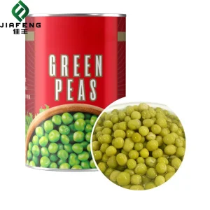 Mejores guisantes verdes enlatados de China, mejor calidad, fácil de abrir, marca de guisantes verdes enlatados