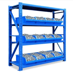800kg Per Layer Medium Duty Steel Selective Pallet Rack CE Certified Corrosion Protection Powder Coated/Galvanized Long Span