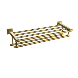 Black Aluminum Towel Rack