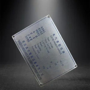 Heavy-Duty Industrial Stainless Steel Engraved Nameplates, Precision Laser Cut